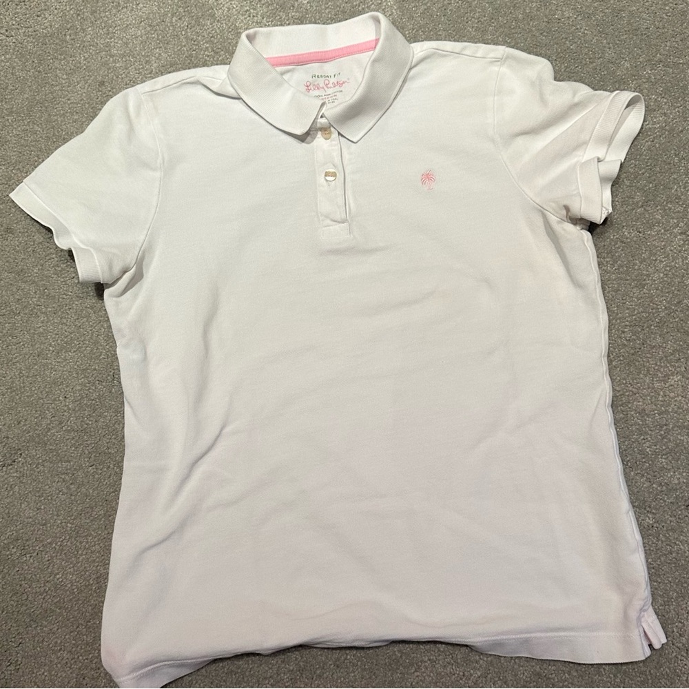 Lilly Pulitzer White Button Down Shirt